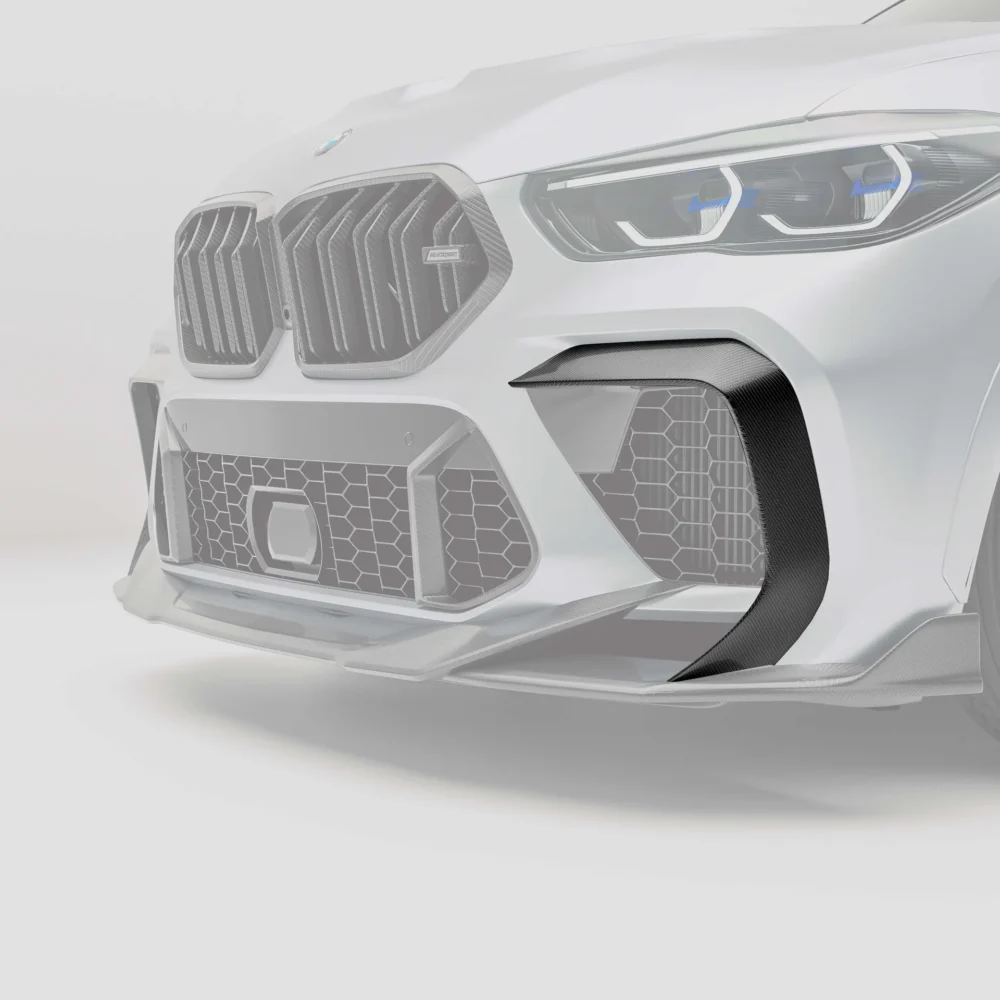 CARBONIZZE PRE LCI Carbon Fiber Front Bumper Canards for BMW X6M F96